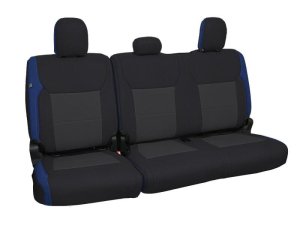 Ford F150 Lightning Rear Seat Covers - PRP Seats - Premium - Blue - `21-`26